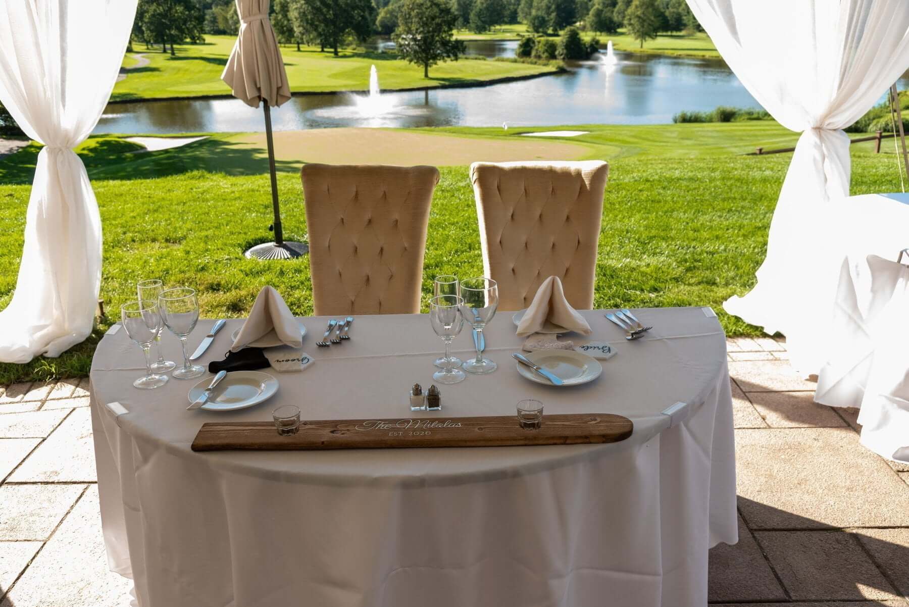outdoor bridal table lake wedding brooklake nj outdoor bridal table lake wedding brooklake nj