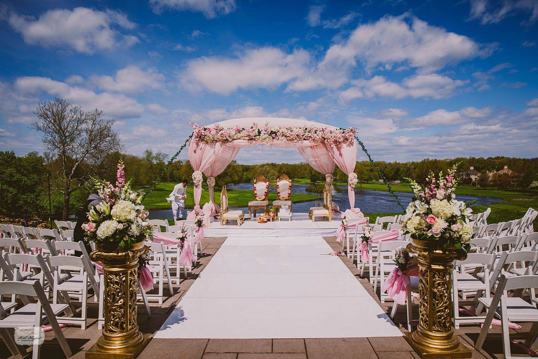 outdoor wedding ceremony flowers lake brooklake nj outdoor wedding ceremony flowers lake brooklake nj