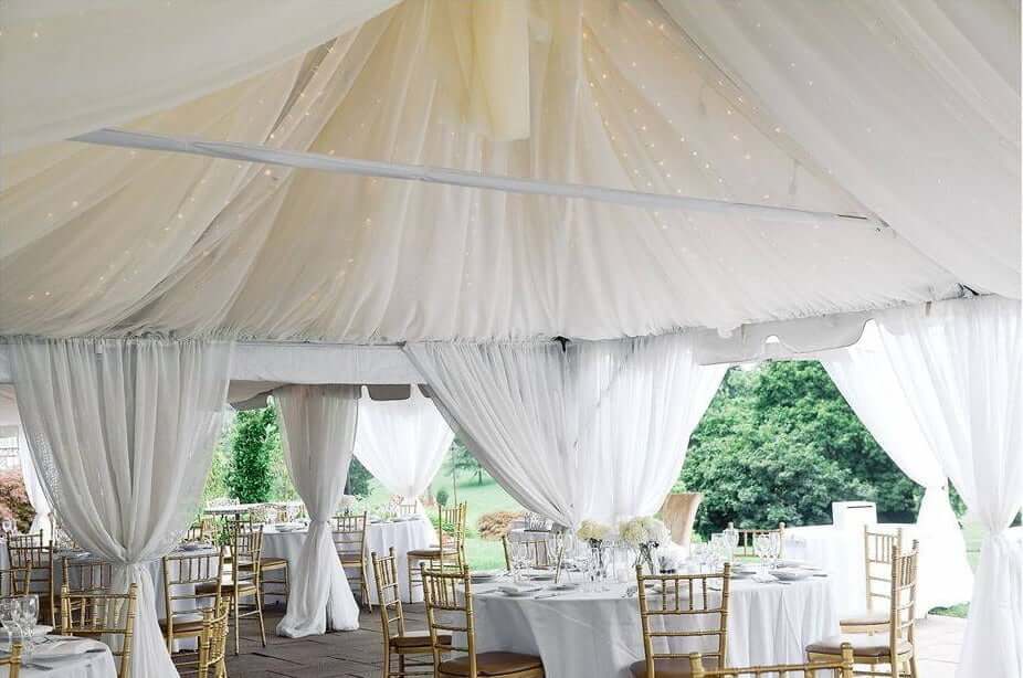 outdoor wedding tent lights drapes nj brooklake outdoor wedding tent lights drapes nj brooklake