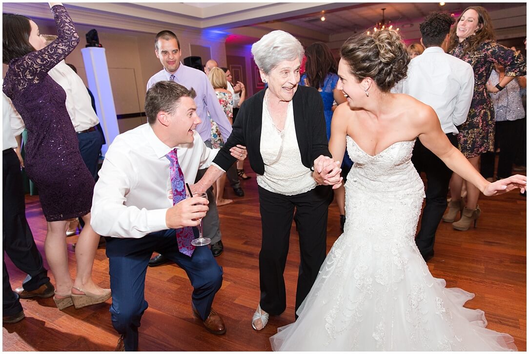 bride groom dancing family wedding music