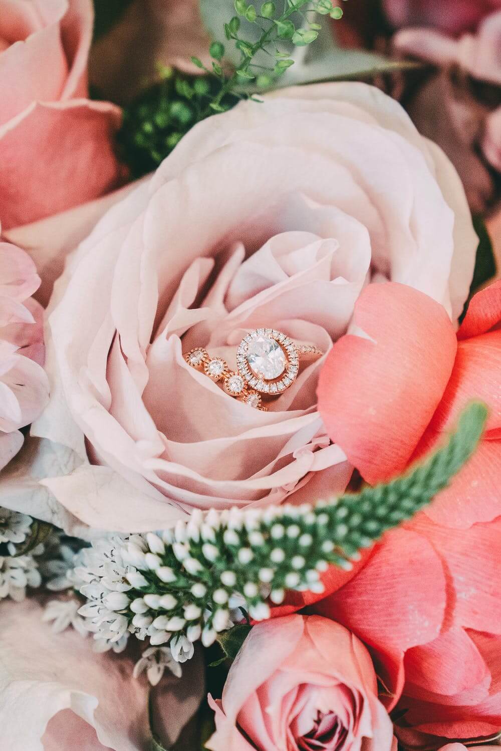 pink roses wedding bands pink roses wedding bands