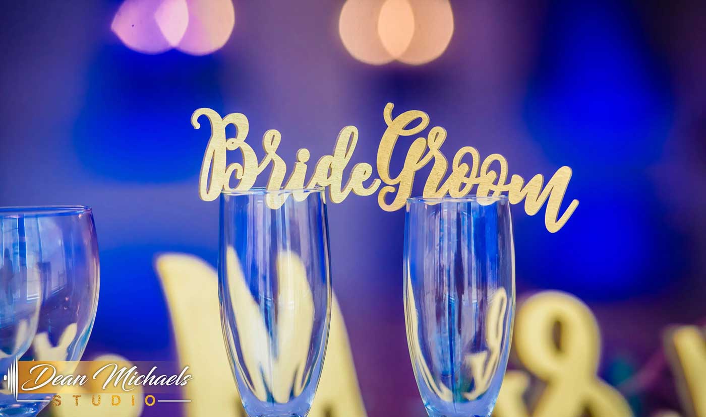 Bridal champagne flutes