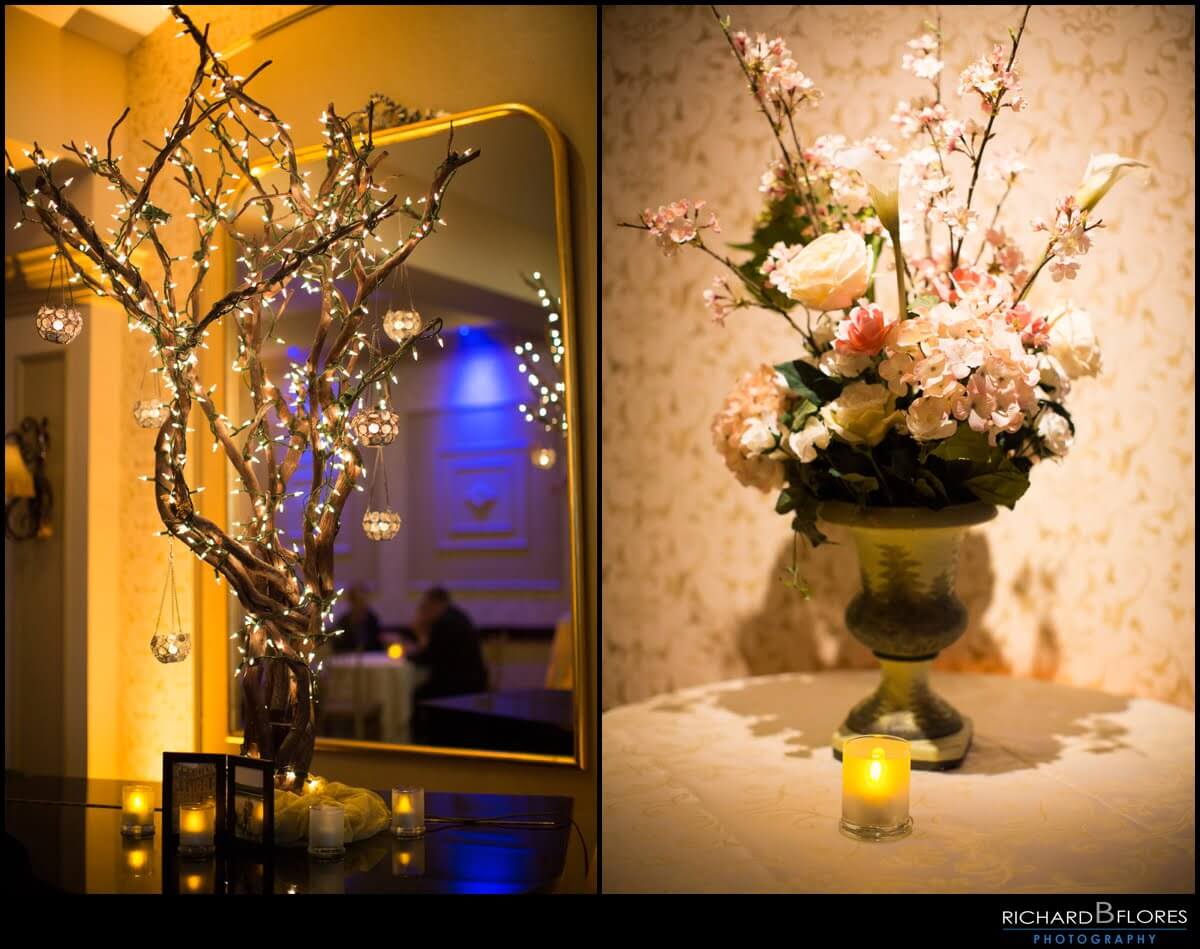 Indoor wedding decor