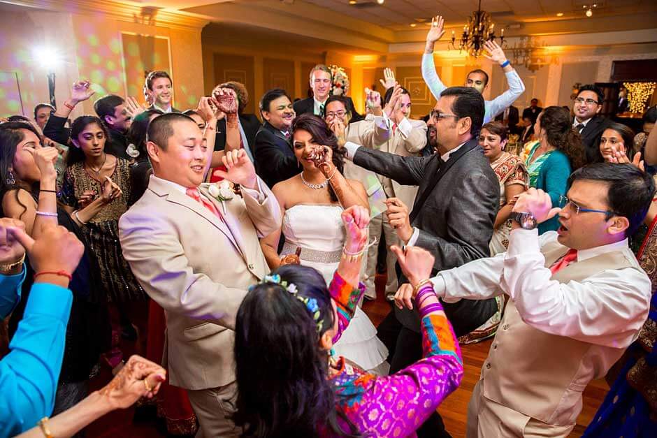 Idalia-photography-Brooklake-dance A bride and groom dancing on the dance floor at a new jersey wedding.