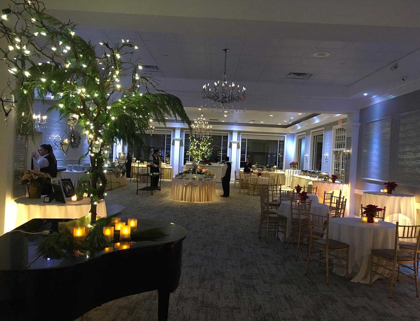 brooklake-holiday-party Corporate event in the ballroom at Brooklake in Florham Park NJ